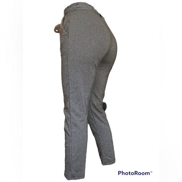 Ambiance Micro Black and White Checkered Pants - Picture 2 of 4